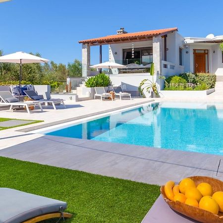 Villa Ampelaki - Premium Villa With Heated Pool Kunupidianá Kültér fotó