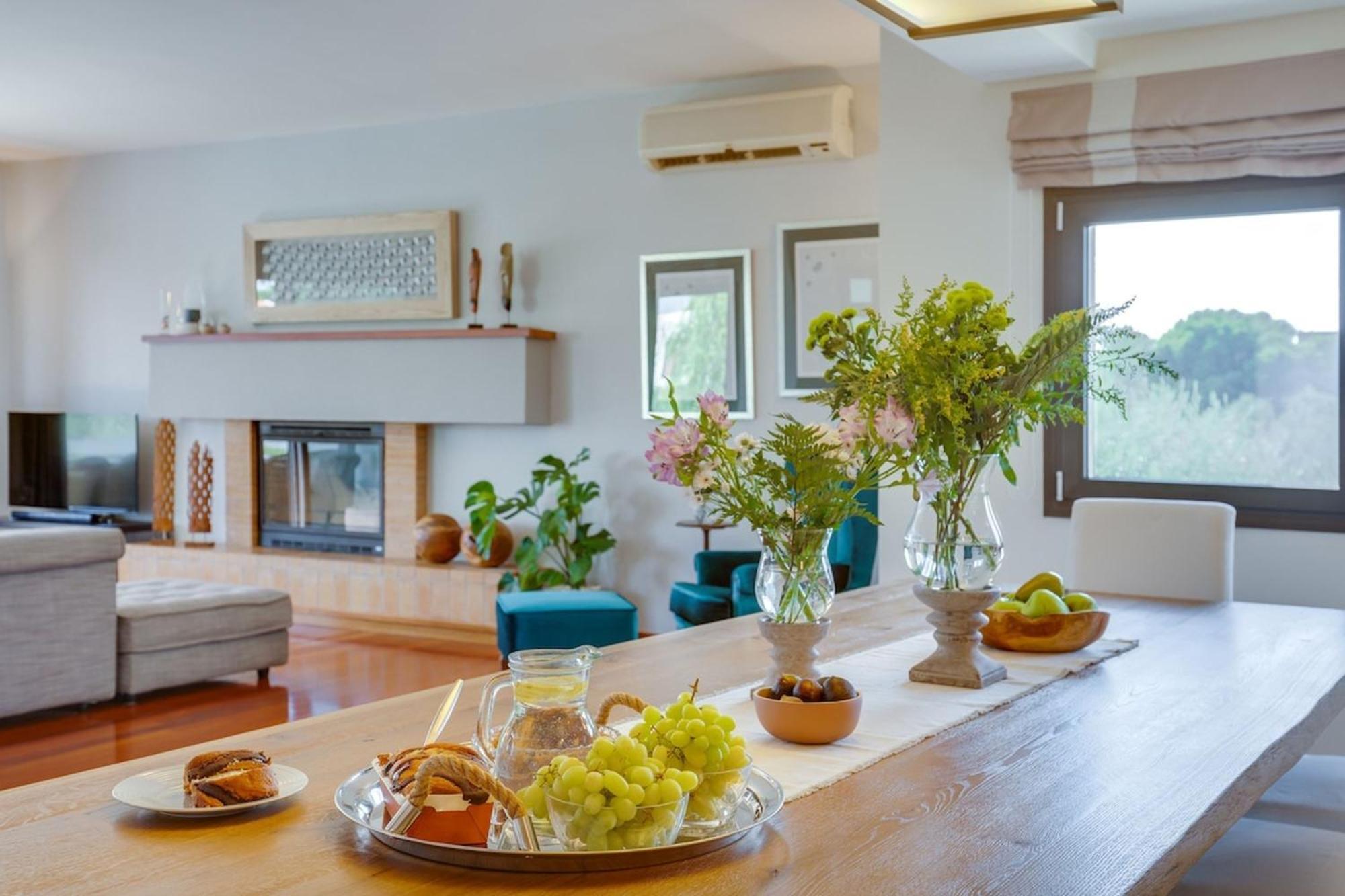 Villa Ampelaki - Premium Villa With Heated Pool Kunupidianá Kültér fotó
