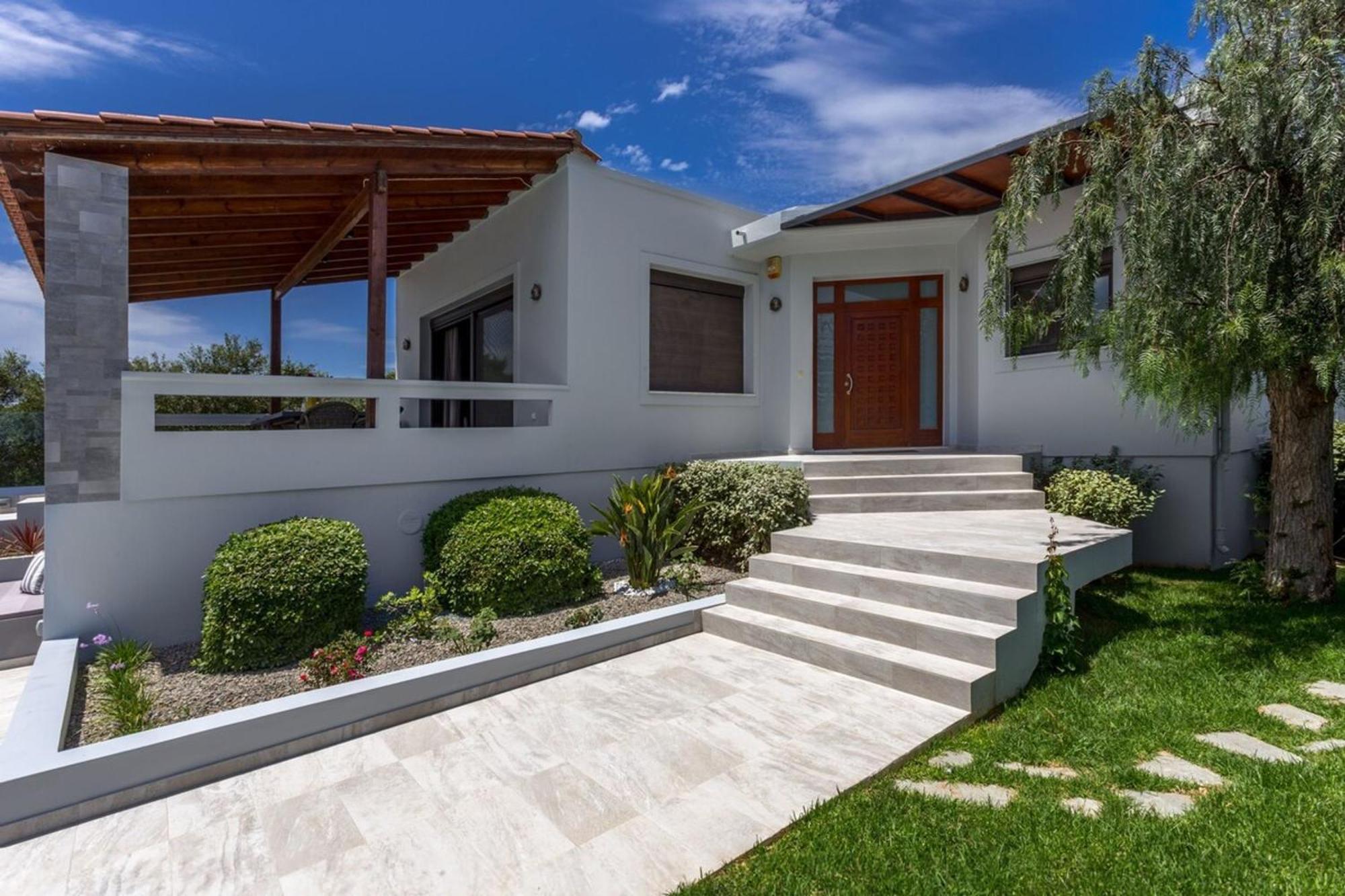 Villa Ampelaki - Premium Villa With Heated Pool Kunupidianá Kültér fotó