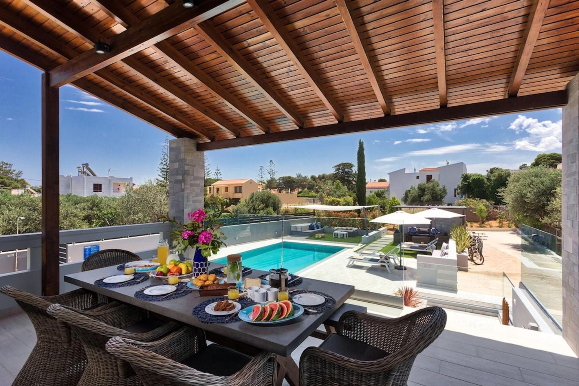Villa Ampelaki - Premium Villa With Heated Pool Kunupidianá Kültér fotó