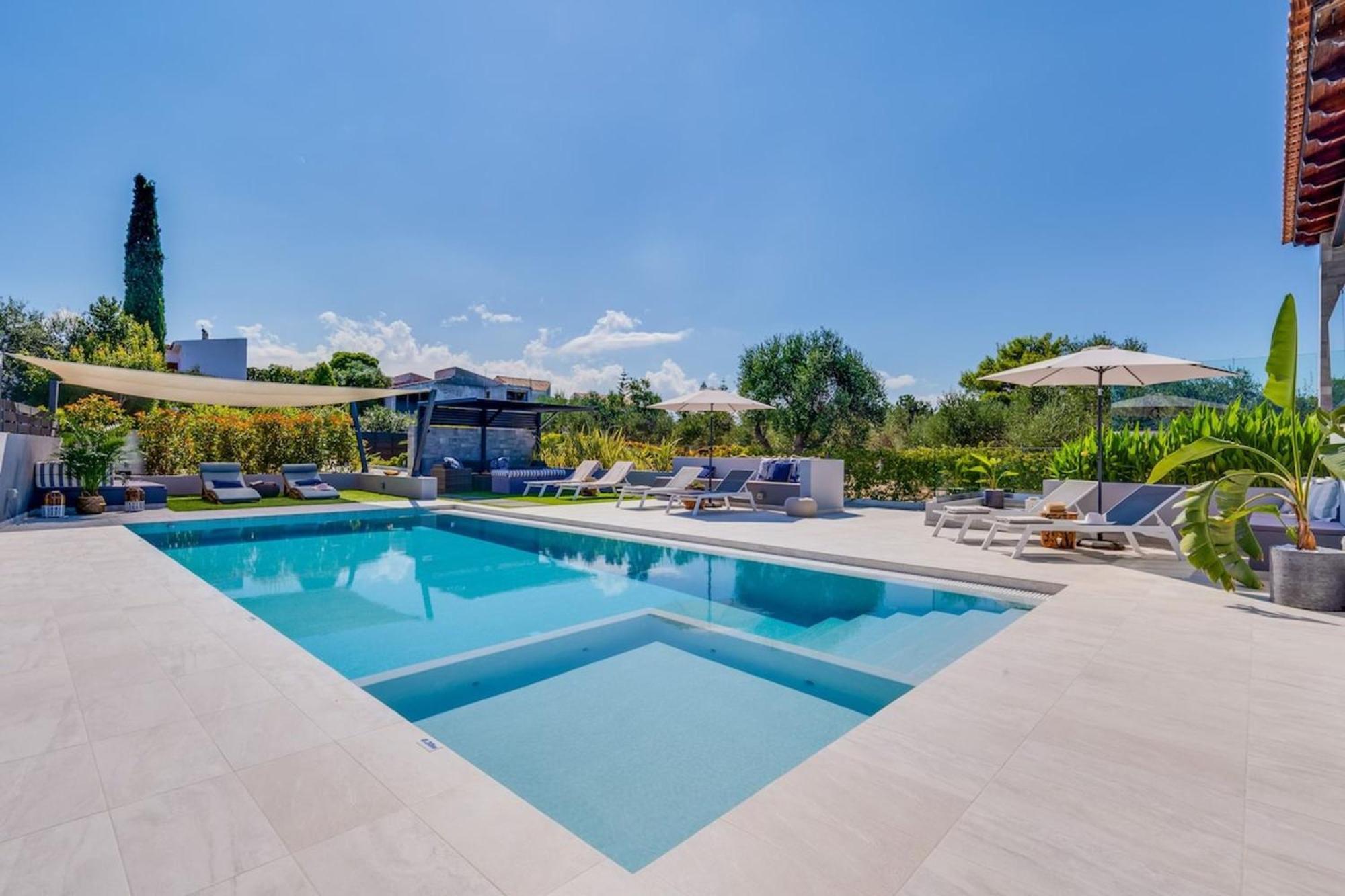 Villa Ampelaki - Premium Villa With Heated Pool Kunupidianá Kültér fotó