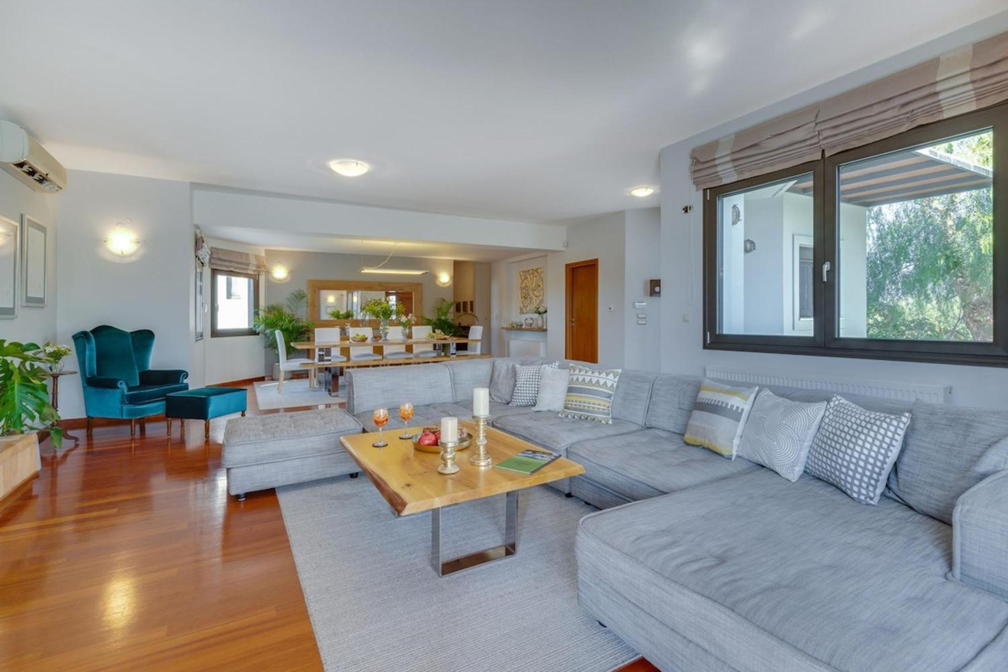 Villa Ampelaki - Premium Villa With Heated Pool Kunupidianá Kültér fotó